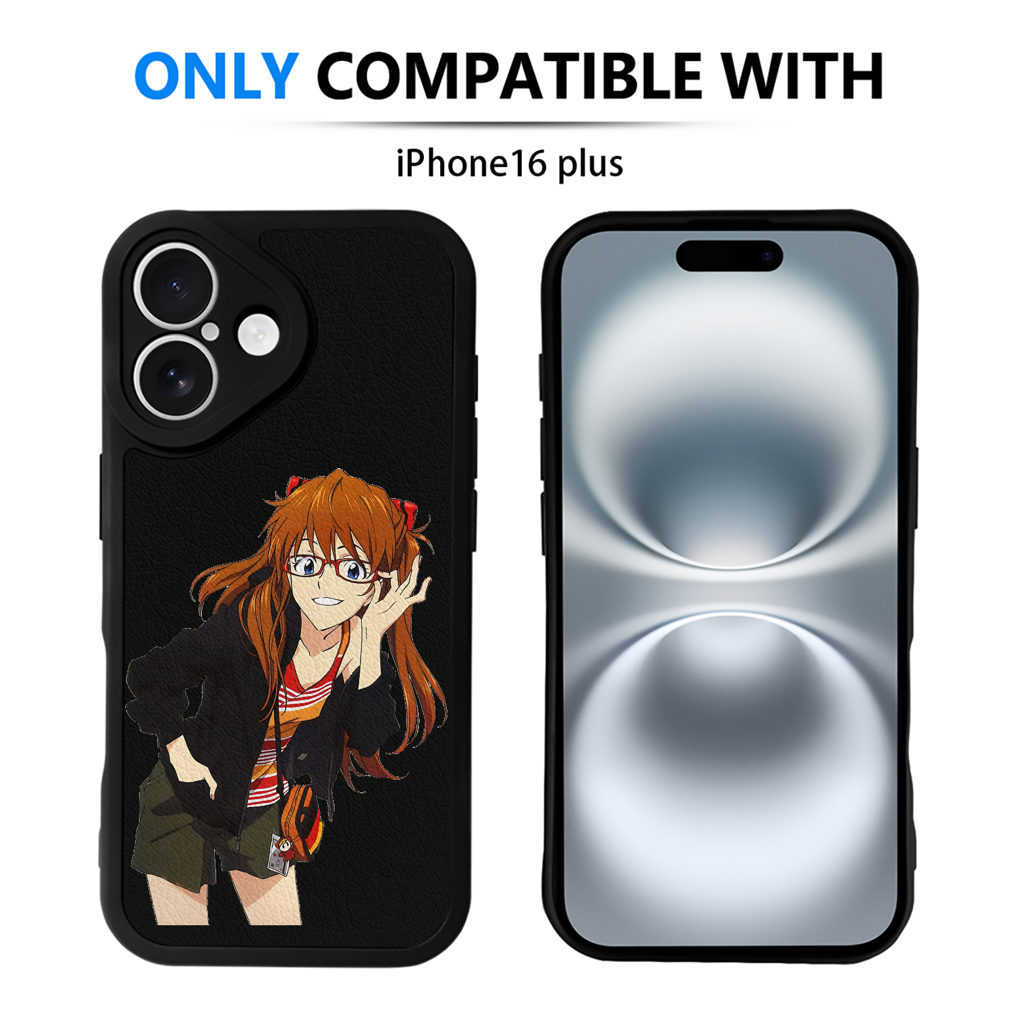 （画像用） EVA 新世紀エヴァンゲリオン 【iPhone 16シリーズ対応】シリコンスマホケース（レザー調） 材質：シリコン